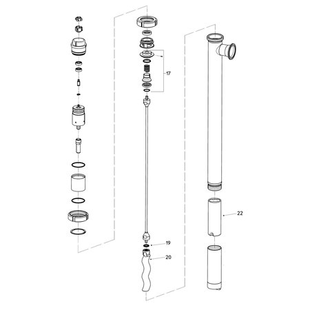 FLUX Rebuild Kit for  F560 3A 54mm Pump with PTFE Stator 24-ZORO0043